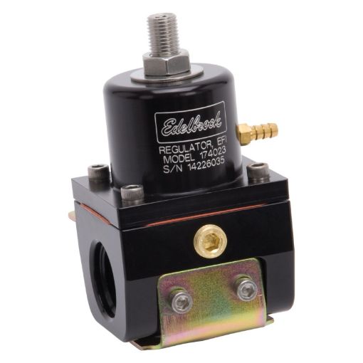 Bild von Edelbrock Fuel Pressure Regulator EFI 180 GPH 35 - 90 PSI - 10InOut - 6 Return Black