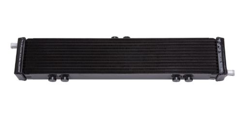 Bild von Edelbrock Heat Exchanger Single Pass Dual Row 22 000 BtuHr 26 5In W X 5In H X 2 62In D Black