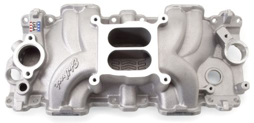 Bild von Edelbrock Intake Manifold Single Quad Perf RPM Chevrolet 348409 Inwin Big Block Small Port