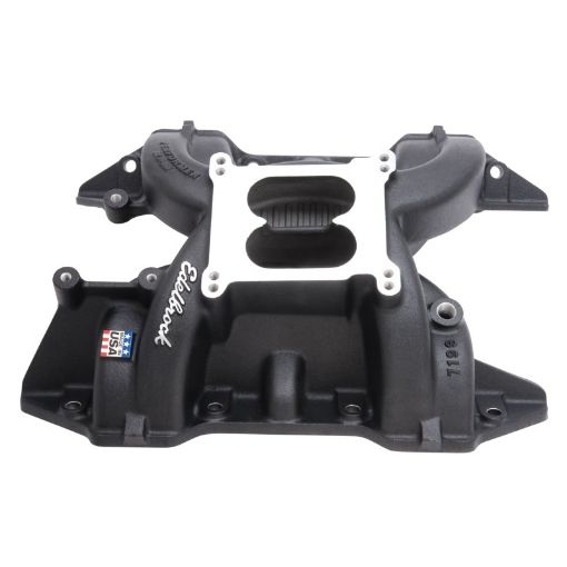 Bild von Edelbrock Performer RPM 440 Manifold Black Powdercoated