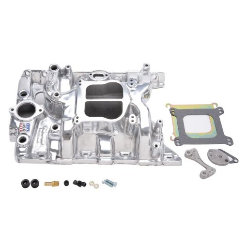 Bild von Edelbrock Performer Pontiac Polished Manifold