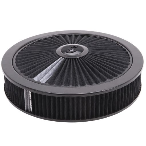 Bild von Edelbrock Air Cleaner Pro - Flo High - Flow Series Round Filtered Top 14In Dia X 3 125In Dropped Base