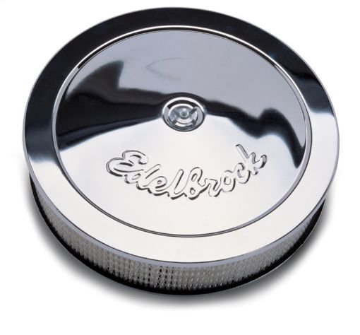 Bild von Edelbrock Air Cleaner Pro - Flo Series Round Steel Top Paper Element 14In Dia X 3 75In Dropped Base