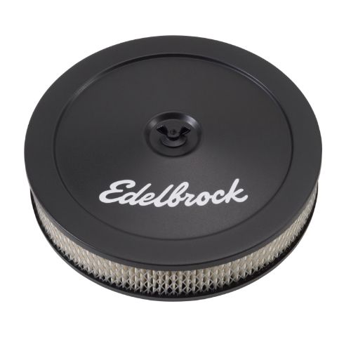 Bild von Edelbrock Air Cleaner Pro - Flo Series Round Steel Top Paper Element 10In Dia X 3 5In Black