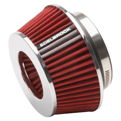 Bild von Edelbrock Air Filter Pro - Flo Series Conical 3 7In Tall RedChrome