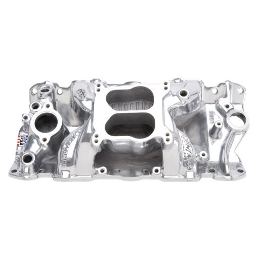 Bild von Edelbrock SBC Perf Air Gap Manifold Polished