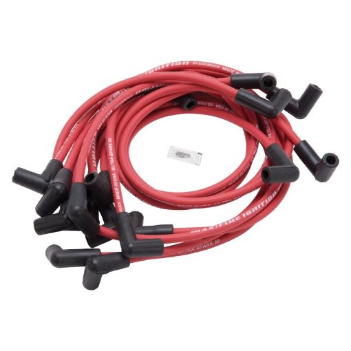 Bild von Edelbrock Spark Plug Wire Set SBC 74 - 88 V8 50 Ohm Resistance Red Wire (Set of 9)