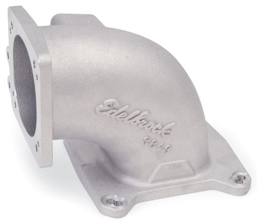 Bild von Edelbrock High Flow Intake Elbow 95mm Throttle Body to Square - Bore Flange As - Cast Finish