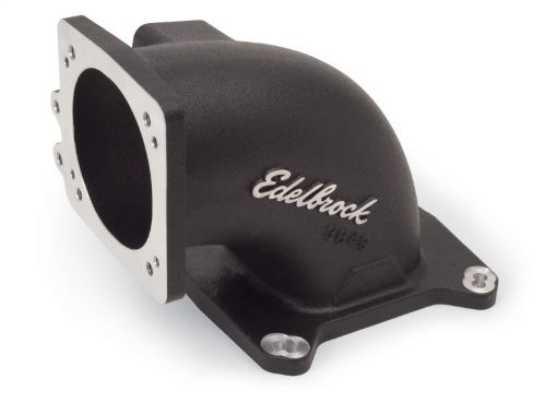 Bild von Edelbrock High Flow Intake Elbow 95mm Throttle Body to Square - Bore Flange Black Finish