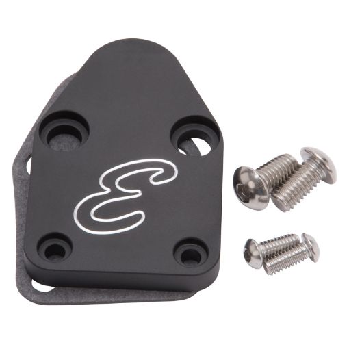 Bild von Edelbrock Fuel Pump Block - Off Plate SBC Billet Aluminum