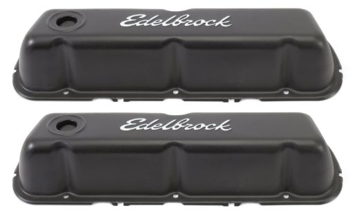 Bild von Edelbrock Valve Cover Signature Series Ford 260 - 289 - 302 - 351W CI V8 Black