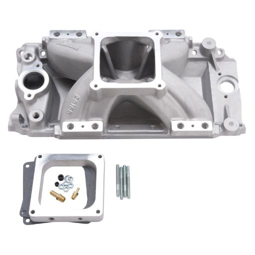 Bild von Edelbrock BBC Tall Deck Victor EFI Manifold Dominator Flange