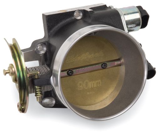 Bild von Edelbrock Throttle Body Victor Universal LS1 90mm Black Mini Texture Powder Coating