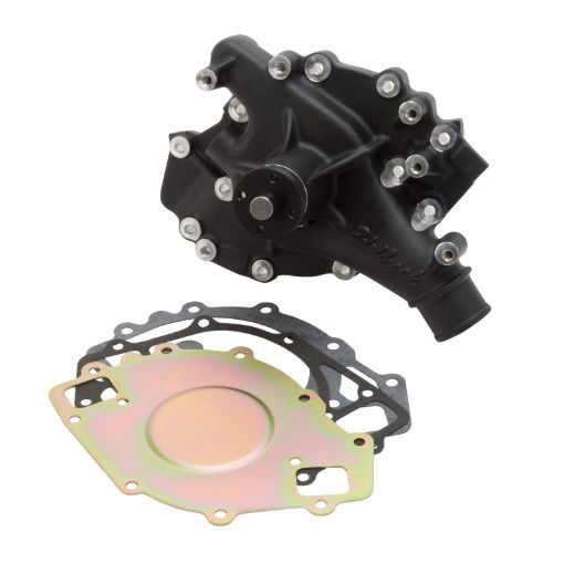 Bild von Edelbrock Water Pump High Performance Ford 1970 - 92 429460 CI V8 Standard Length Black Finish