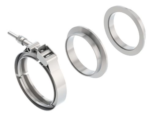 Bild von Borla Universal 3in Stainless Steel 3pc V - Band Clamp w Male and Female Flanges