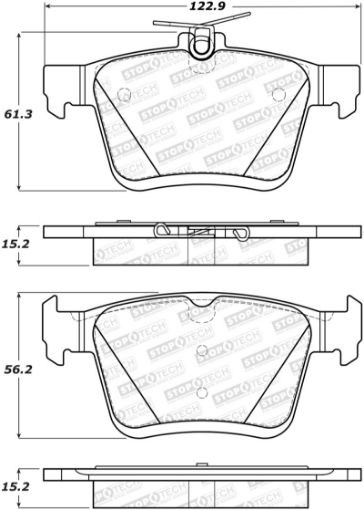 Bild von StopTech 2014 Acura TSX Sport Performance Rear Brake Pads