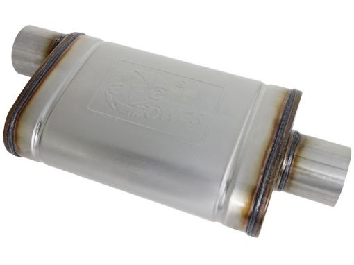 Bild von aFe MACHForce XP SS Muffler 3in Center Inlet 3in Outlet 9in L x 4in W x 14in Body