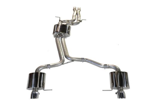 Bild von AWE Tuning Audi 8R Q5 3.2L Non - Resonated Exhaust System (Downpipe - Back) - Polished Silver Tips