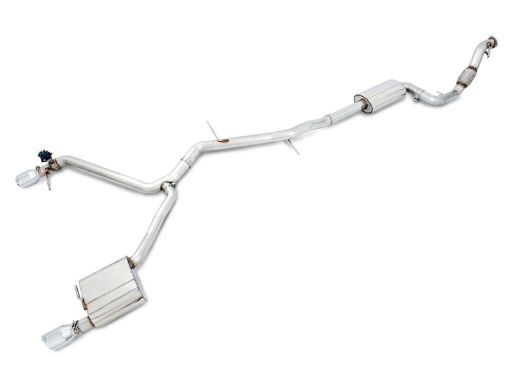 Bild von AWE Tuning Audi B9 A5 SwitchPath Exhaust Dual Outlet - Chrome Silver Tips (Includes DP and Remote)