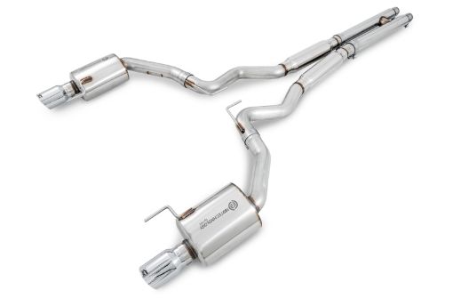 Bild von AWE Tuning S550 Mustang GT Cat - back Exhaust - Touring Edition (Chrome Silver Tips)