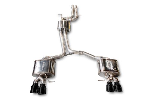 Bild von AWE Tuning Audi 8R SQ5 Touring Edition Exhaust - Quad Outlet Diamond Black Tips