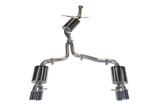 Bild von AWE Tuning Audi B8 A5 2.0T Touring Edition Exhaust - Quad Outlet Polished Silver Tips