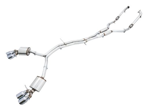 Bild von AWE Tuning Audi B9 S4 Touring Edition Exhaust - Non - Resonated (Silver 102mm Tips)