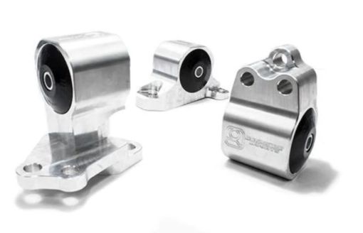 Bild von Innovative 92 - 95 Civic BD Series Silver Aluminum Mounts 60A Bushings (Auto to Manual Hydro 3 Bolt)