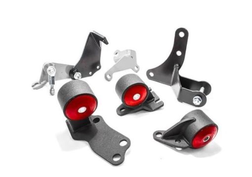 Bild von Innovative 88 - 91 Civic D - Series Black Steel Mounts 60A Bushings (Pre 92 Engine Hydro)