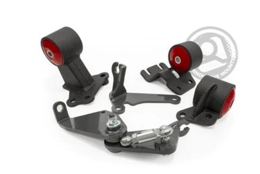 Bild von Innovative 90 - 93 Integra B - Series Black Steel Mounts 60A Bushings (Auto to Manual Hydro Actuator)