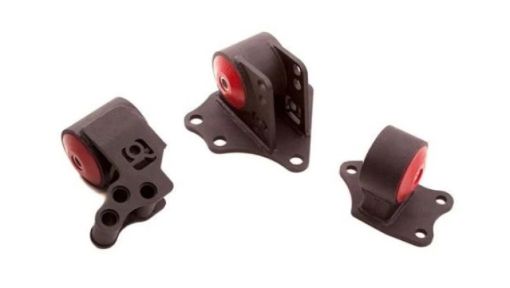 Bild von Innovative 95 - 99 Mitsubishi Eclipse 4G63 4G64 Black Steel Mounts 75A Bushings