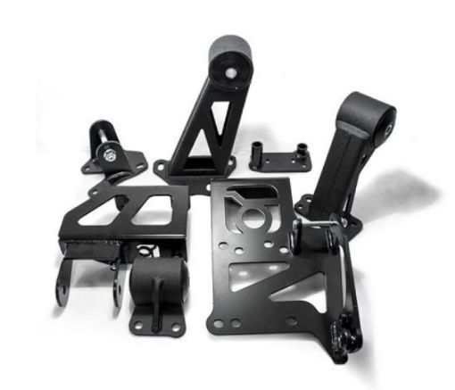 Bild von Innovative 94 - 01 Integra J - Series Black Steel Mounts 75A Bushings (w Alt. Relocation Bracket)