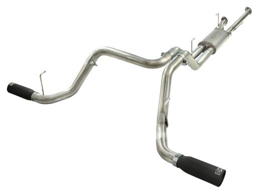 Bild von aFe MACHForce XP 2 - 12in to 3in 409 SS Cat - Back Exhaust w Black Tips 10 - 17 Toyota Tundra V8 5.7L