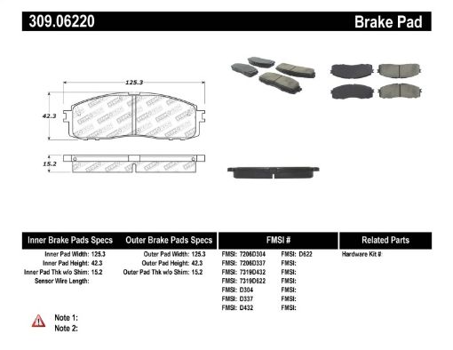 Bild von StopTech Performance 87 - 92 MK3 Supra Rear Brake Pads