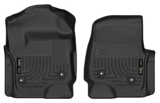 Bild von Husky Liners 2017 Ford F250 Crew Cab Vinyl X - Act Contour Black Floor Liners