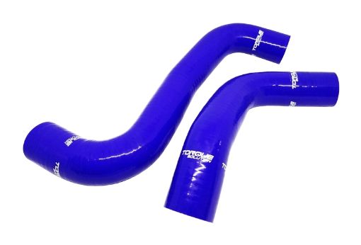 Bild von Torque Solution 08 - 14 Subaru WRX 08 - 18 STI 09 - 13 Forester XT Silicone Radiator Hose Kit - Blue