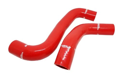 Bild von Torque Solution 08 - 14 Subaru WRX 08 - 18 STI 09 - 13 Forester XT Silicone Radiator Hose Kit - Red