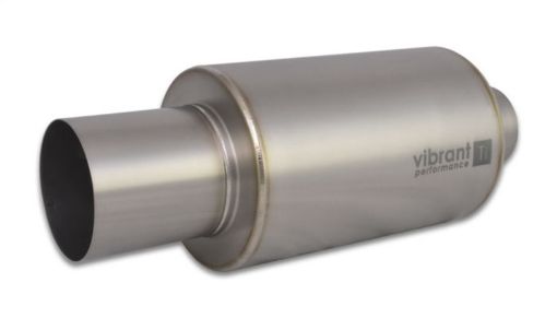 Bild von Vibrant Titanium Muffler wStraight Cut Natural Tip 2.5in. Inlet 2.5in. Outlet