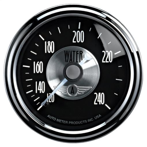 Bild von Autometer Prestige Series Black Diamond 2 - 116in 120 - 240 Deg F Water Temp Gauge