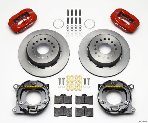 Bild von Wilwood Forged Dynalite PS Park Brake Kit Red Impala 59 - 64 Corvette 57 - 62