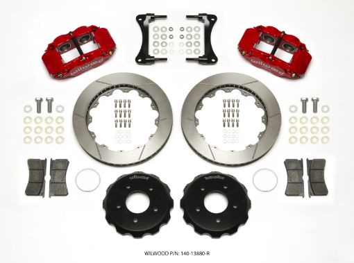 Bild von Wilwood Narrow Superlite 4R Front Hat Kit 12.88in Red 2007 - Up Jeep Wrangler