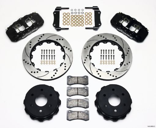 Bild von Wilwood AERO4 RearTruck Kit 14.25in Drilled 1999 - 2010 GM 1500 - SUV 2 Piston OE Caliper