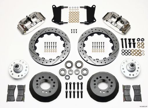 Bild von Wilwood Narrow Superlite 6R Front Hub Kit 12.88in Drill Pol 67 - 69 Camaro 64 - 72 Nova Chevelle