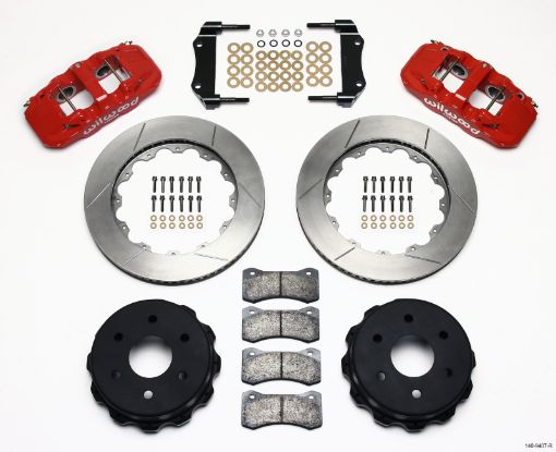 Bild von Wilwood AERO4 RearTruck Kit 14.25in Red 1999 - 2010 GM 1500 - SUV 1 Piston OE Caliper