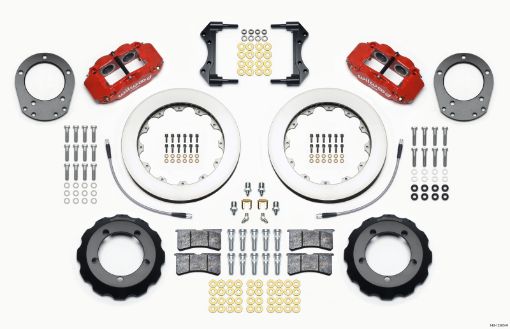 Bild von Wilwood Narrow Superlite 4R Front Hat Kit 12.88in Red 76 - 77 Ford Bronco Dana 44 wLines