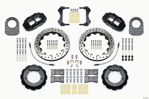 Bild von Wilwood Narrow Superlite 4R Front Hat Kit 12.88in Drilled 66 - 75 Ford Bronco Dana 3044 wLines