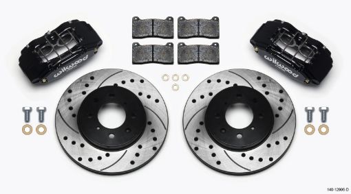 Bild von Wilwood DPHA Front Caliper Rotor Kit Drilled Honda Acura w 262mm OE Rotor