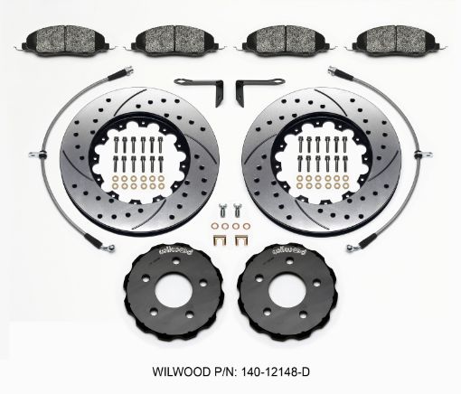 Bild von Wilwood Pro - Matrix Front Kit Drilled 05 - 12 Mustang GT (2pc HatRtr)