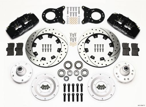 Bild von Wilwood Dynapro 6 Front Hub Kit 12.19in Drilled 1965 - 1969 Mustang Disc Drum Spindle