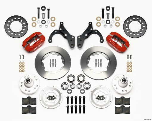 Bild von Wilwood Forged Dynalite Front Kit 11.00in Red 69 - 70 Impala DrumDisc 69 - 82 Vette